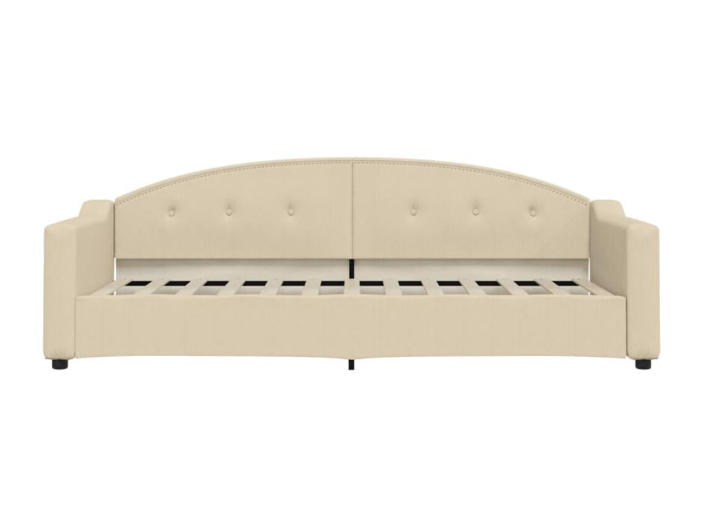 Daybed with cream mattress 80x200 cm fabric 89071IOUO