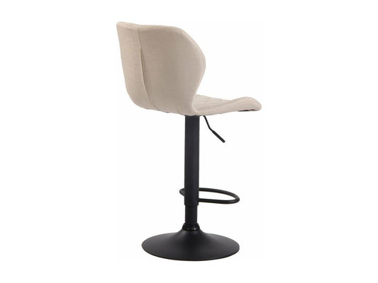 Bar stool x1, cream metal, 47x51x88 cm, 10 0004664 66049WSIP