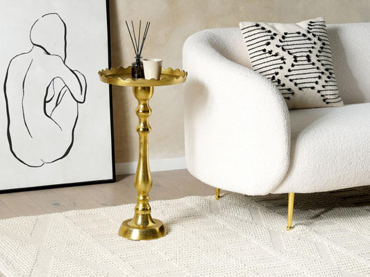 Parisianestop Gold Side Table 29989SLSN