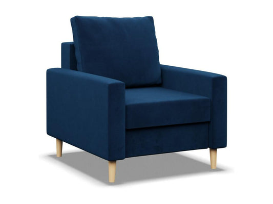 Lounge chair for the living room, reversible cushion, Blau 16933BRUD