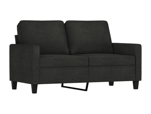 3-Piece Sofa Set with Cushions, Black Fabric 19120PJUB