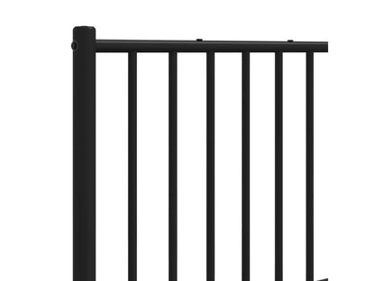 Black metal headboard 120cm 97141UGOO