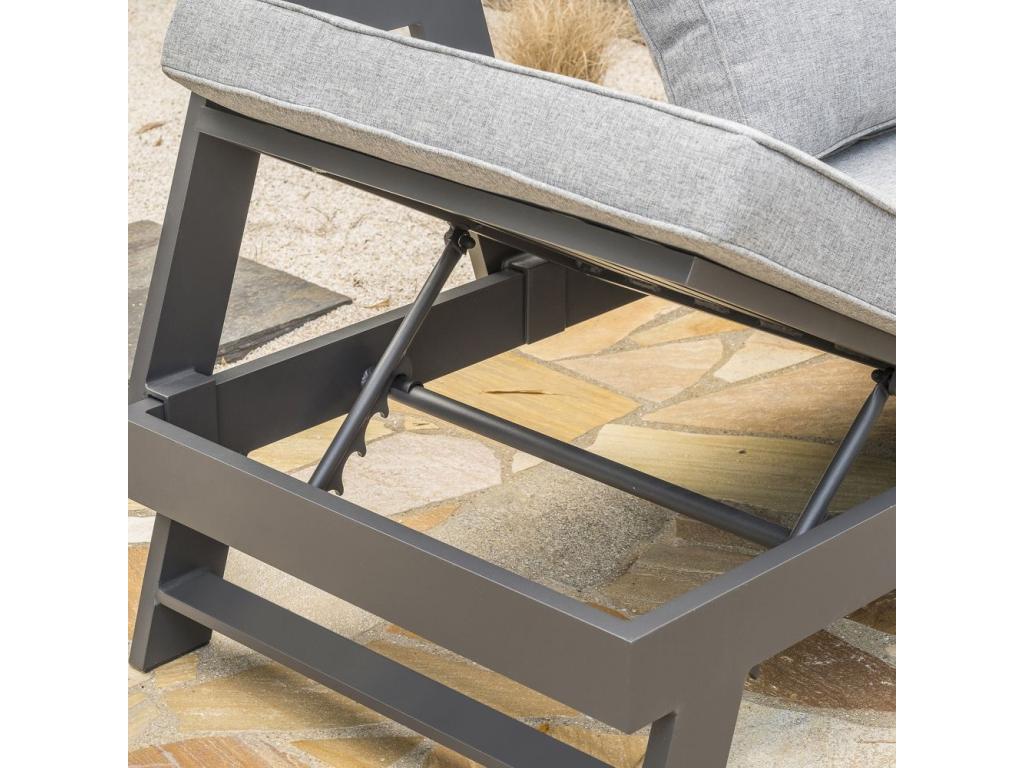 New Parisianestop 34894ALNK 5-6 seater corner garden lounge set in aluminium