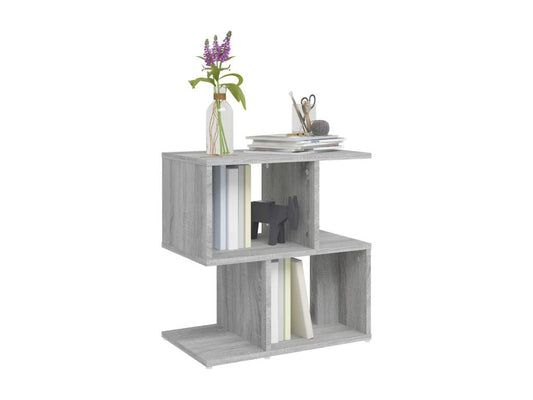 Maisonpuretop 2-Piece Bedside Table, Grey, 50x30x51.5cm, Engineered Wood, 08897HYJC
