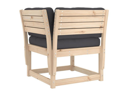 7-piece garden furniture set with cushions, solid pine wood 01921SPZV