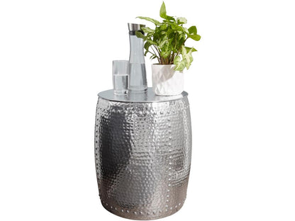 Metal side table 42x49x42 cm Round designer coffee table/end table 74285HWUS