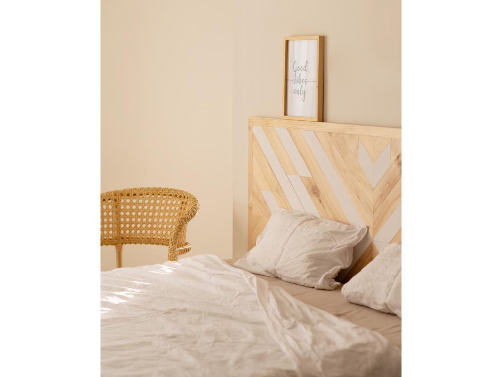 Ethnic pine wood headboard 165x80cm - Maisonpuretop 49391LBGB