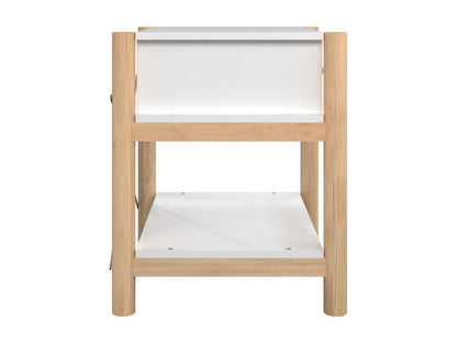 2-Piece Bedside Tables, White, 42x38x45 cm, Engineered Wood, 49125KTDC