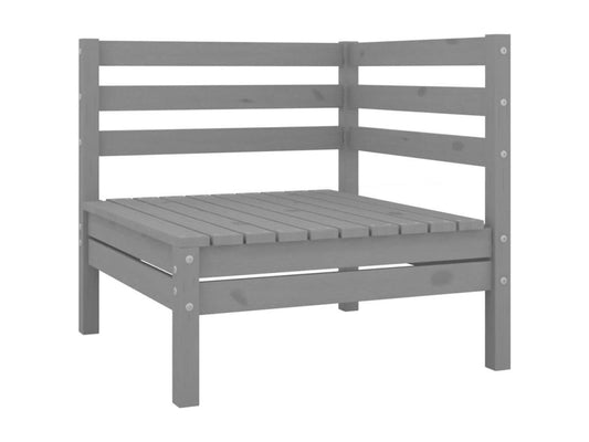 8-piece garden furniture set, grey, solid pine wood, 35713WEWN