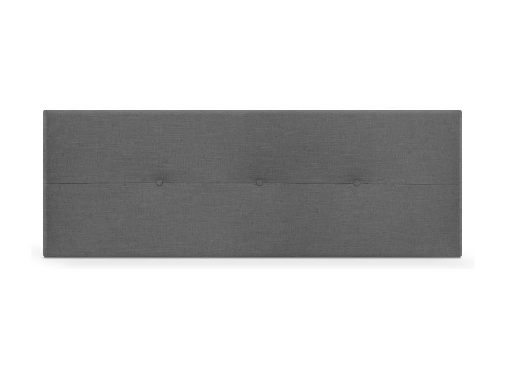 Maisonpuretop Natural Linen Headboard with Buttons 145x50cm for 135/140cm Beds - Dark Grey 01687AZHE