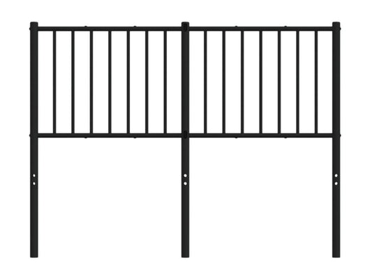 Black metal headboard 120cm 97141UGOO