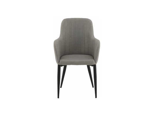 Maisonpuretop dining chair with gray armrests. 65055YCVE