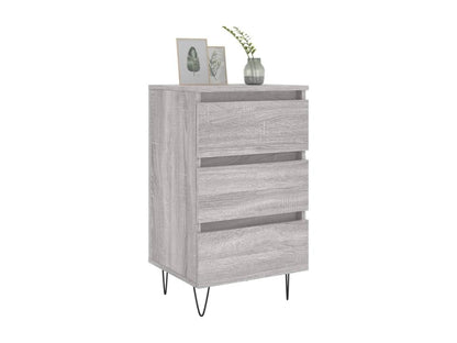 Parisianestop - Parisianestop bedside table, grey, 40x35x69 cm, engineered wood, 15774CMQX