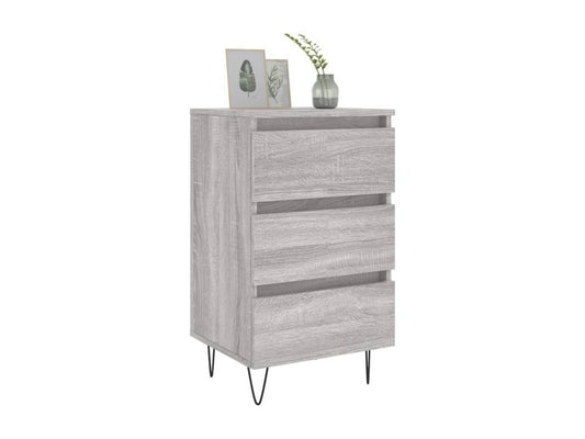 Parisianestop - Parisianestop bedside table, grey, 40x35x69 cm, engineered wood, 15774CMQX