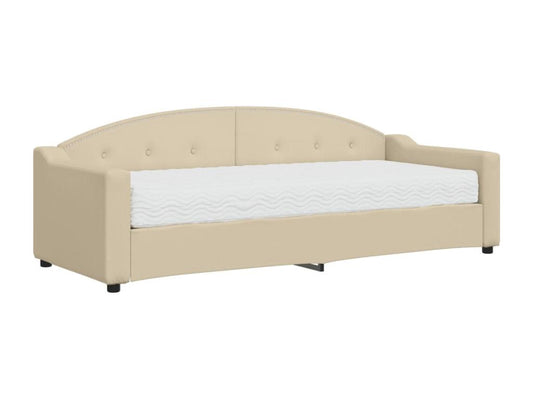 Daybed with cream mattress 80x200 cm fabric 89071IOUO