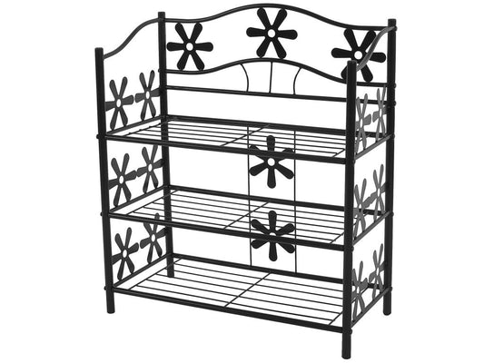 Geneva metal shelf/storage unit/shoe rack/bookcase with 3 shelves, H-70cm, 36112KCAN