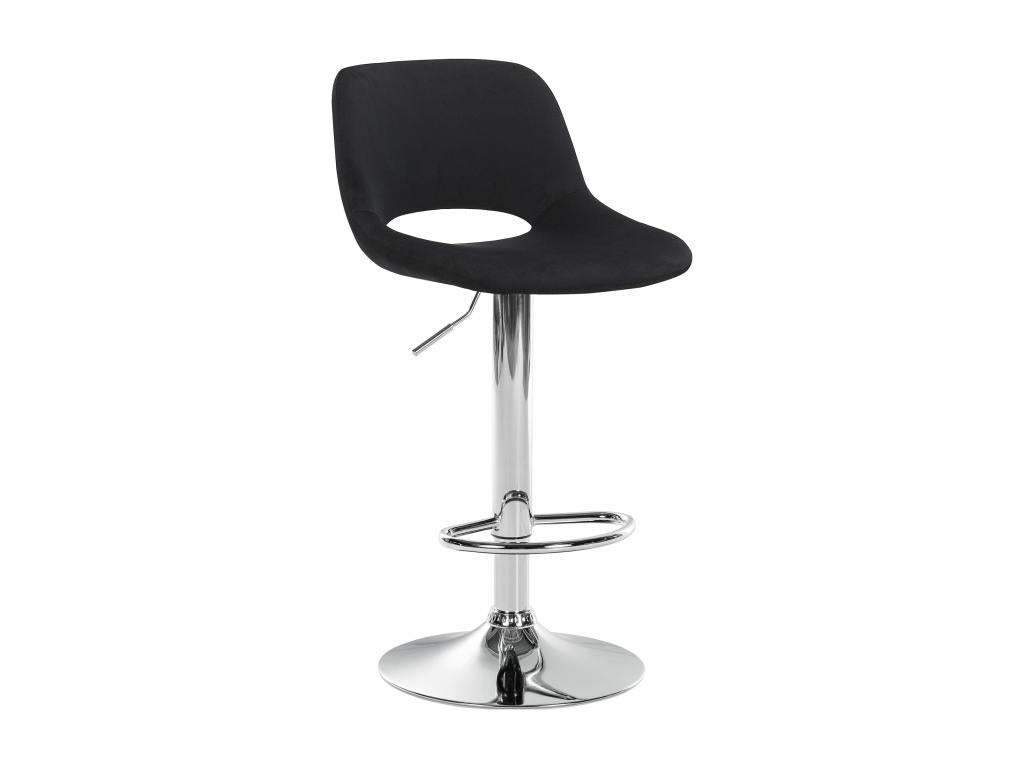 Bar stool - Velvet - Black - Parisianestop 89718DAAD