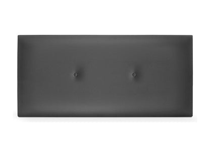 Parisianestop Smooth Faux Leather Headboard with Buttons 105x50cm Beds 105 - Grey 22429CBLK