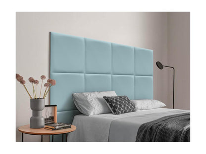 Parisianestop Upholstered Headboard in High-Quality Faux Leather, Parisianestupholstery composed of interchangeable self-adhesive panels, light blue, 105 cm, 66400SQFD