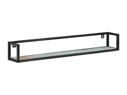 Wall shelves, 2 pcs, 120 cm, solid reclaimed wood, 07905RFOC