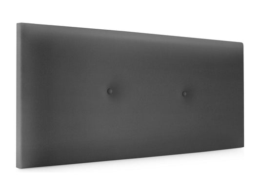 Parisianestop Smooth Faux Leather Headboard with Buttons 105x50cm Beds 105 - Grey 22429CBLK