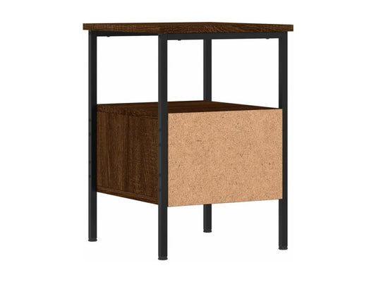 Bedside tables, 2 pcs, brown oak, 34x36x50 cm, engineered wood, 89442ZRYW