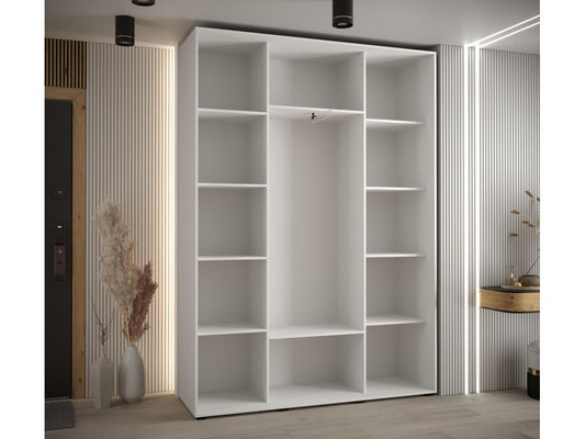 Parisianestop 2 Sliding Door Wardrobe 205.2/180/45 3 Doors White/White 29291BYVM