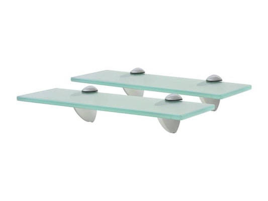 2-piece wall shelves, glass, 30x20 cm, 8 mm thick, 11986RBYJ
