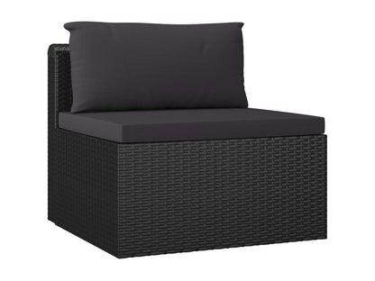 Black resin garden furniture set, 72x72x63 cm, 02 0017324 93826PUBS