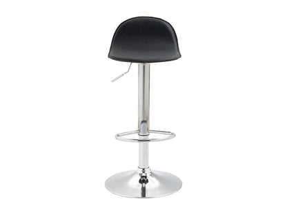 Bar stools - Faux leather / Metal - Black - Artvivrestore 08268SVMM