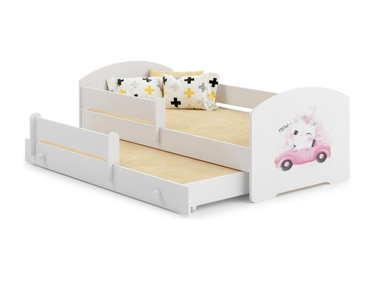 Maisonpuretop 160x80 Double Bed with Graphics for Children 77078ZDJX