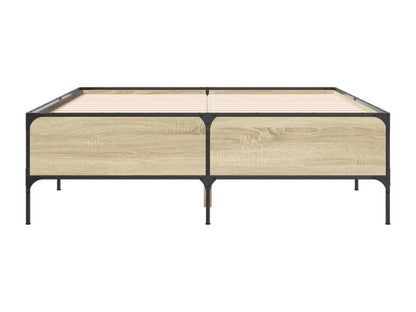 Bed frame without mattress, oak, Maisonpuretop, 150x200 cm, 85347HPWL