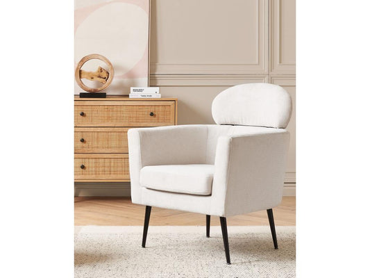 Maisonpuretop Cream Fabric Armchair 97630KVBR