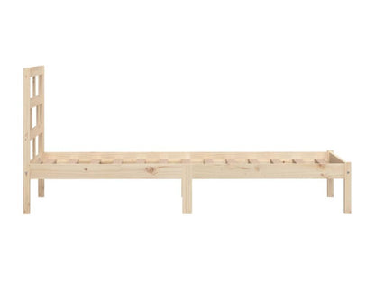Solid pine wood bed frame 90x200 cm 70710LSEQ