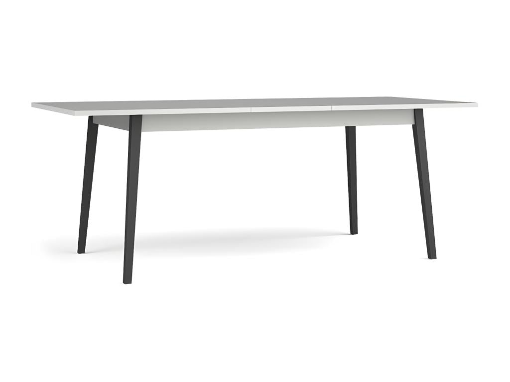 Extendable Table for 8 People - Parisianestop Collection, grey top / black legs 35298XPWX