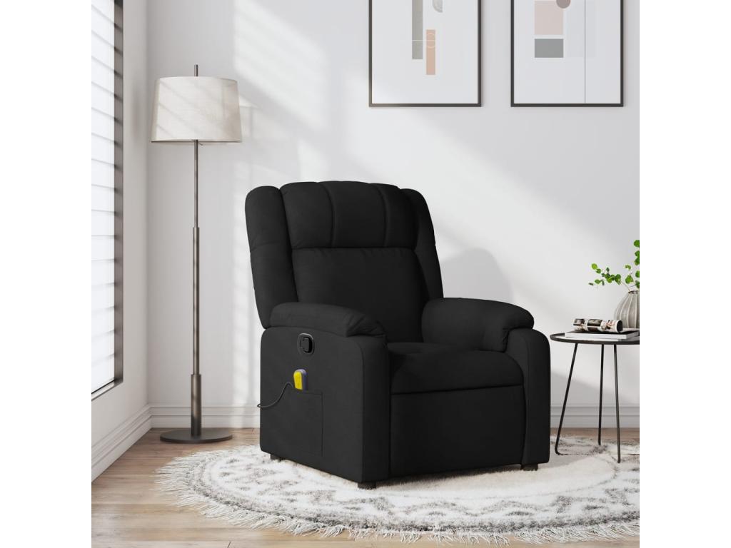 Black Fabric Reclining Massage Chair 26344YGGZ