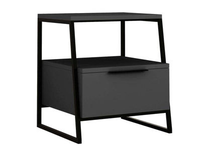 Bedside table in chipboard with 1 drawer Parisianestop 94608FQVX